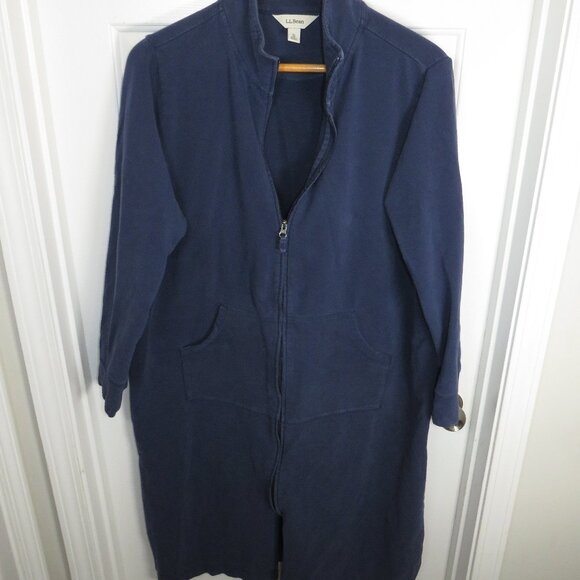 L.L. Bean Sleep Robe Full Zip PJS Nightgown Womens Size XL-REG House Coat